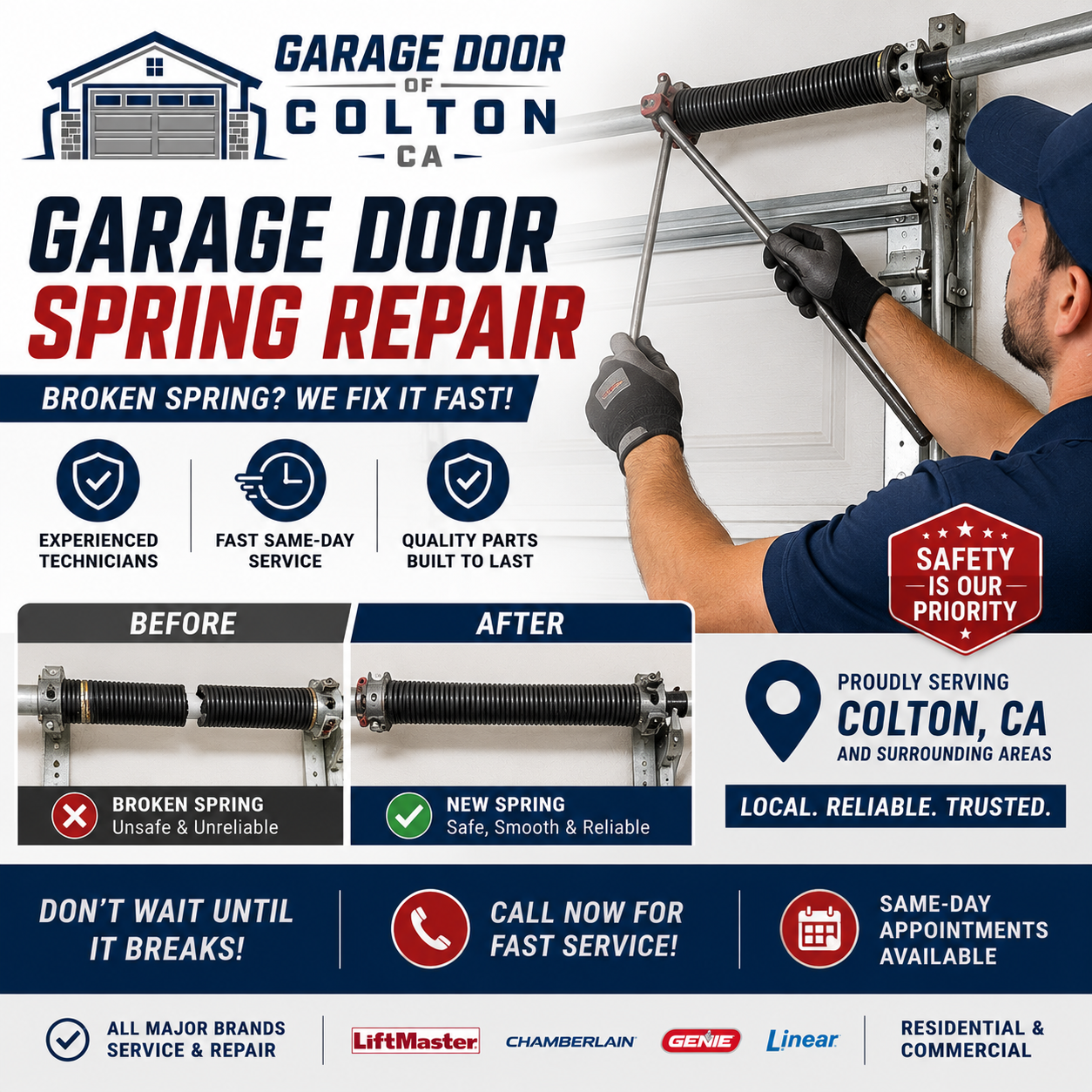 repair broken garage door